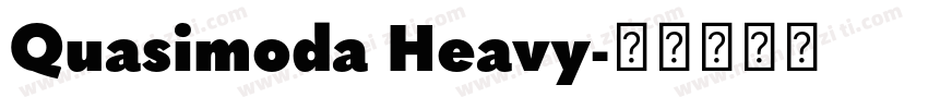 Quasimoda Heavy字体转换